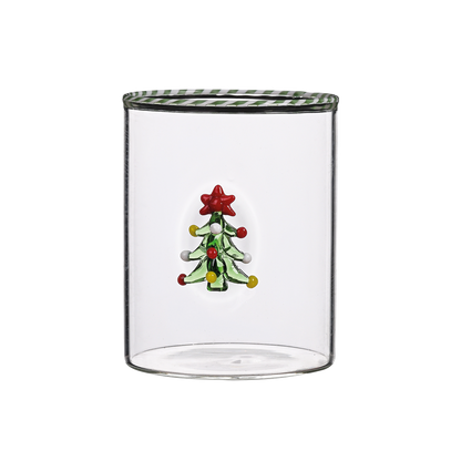 Gobelet en Verre Borosilicate Noël 3D - Opjet