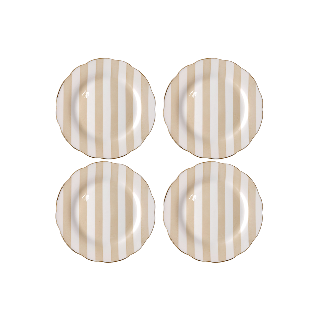 Set de 4 Assiettes à Dessert en Porcelaine Trattoria - Opjet