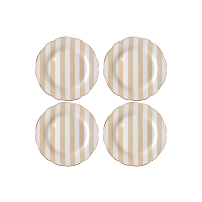 Set de 4 Assiettes à Dessert en Porcelaine Trattoria - Opjet