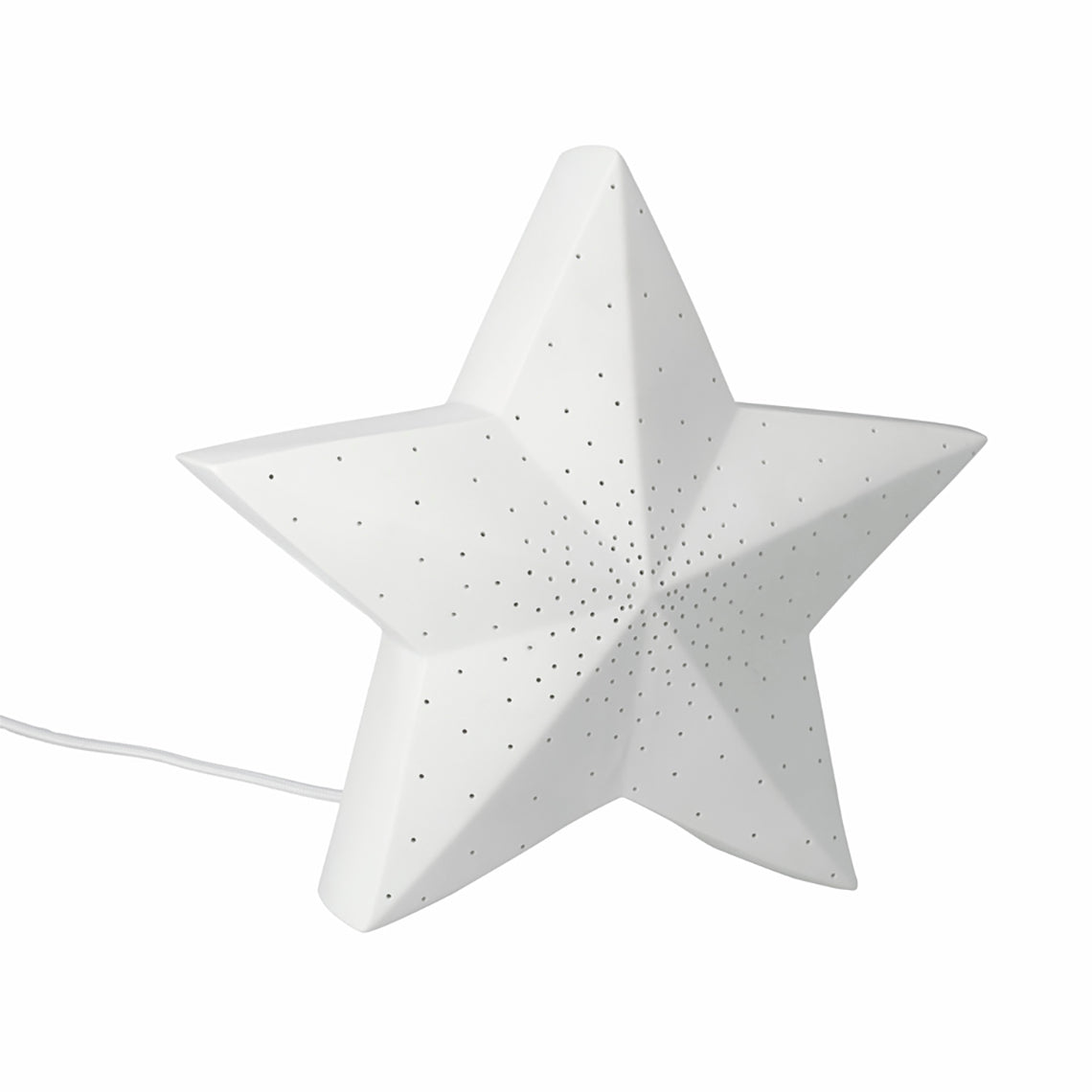 Lampe Étoile en Porcelaine Perforée D.30 cm - Räder