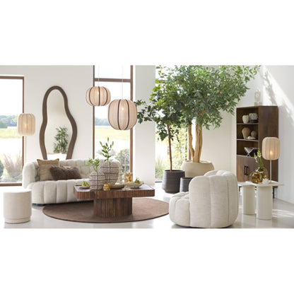 Suspension Esmira Beige et Marron Ø51x48 cm - Light & Living