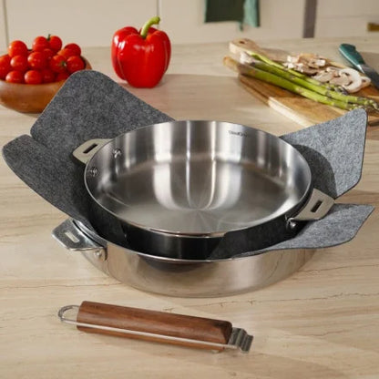Coffret Duo Merveilleuse Poêles en Inox 20 & 28 cm - Cookut