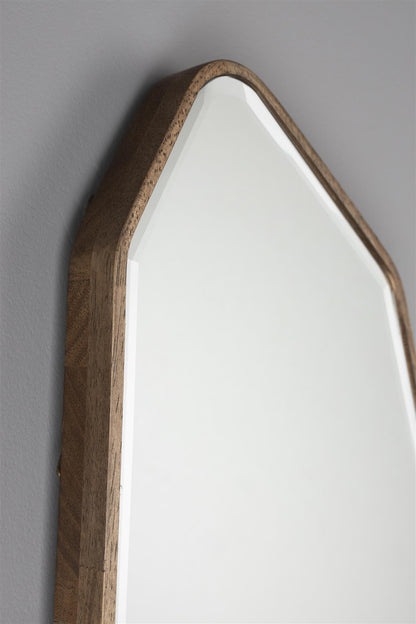 Miroir Asymétrique en Bois d'Hévéa - Dutchbone