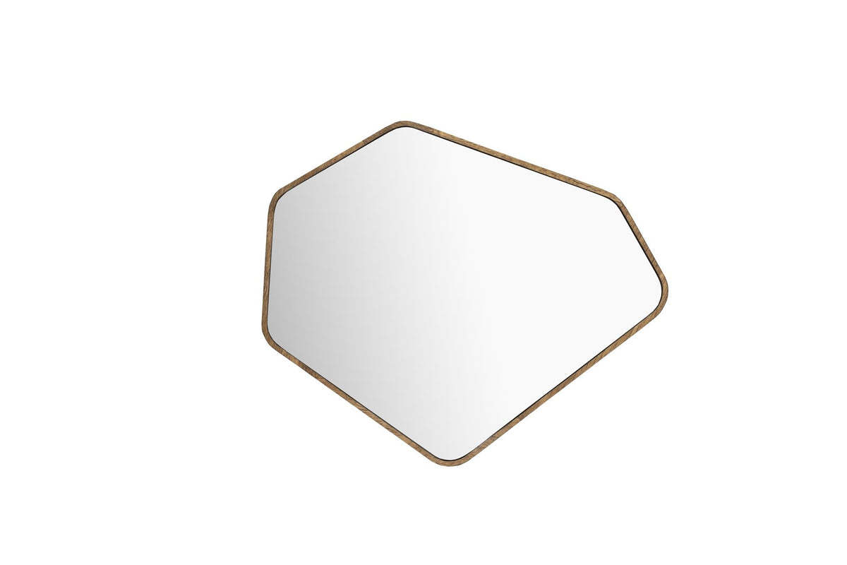 Miroir Asymétrique en Bois d'Hévéa - Dutchbone
