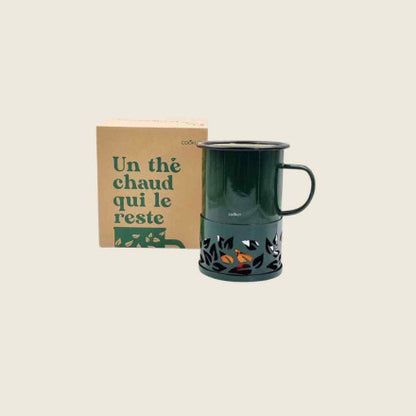 Mug Chauffant à la Bougie en Métal 500ml - Cookut