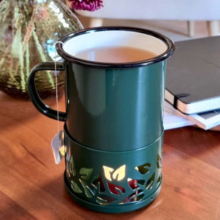 Mug Chauffant à la Bougie en Métal 500ml - Cookut