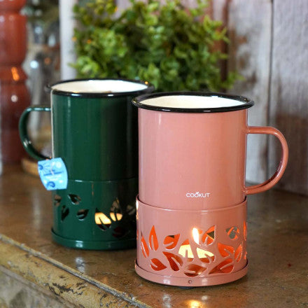 Mug Chauffant à la Bougie en Métal 500ml - Cookut