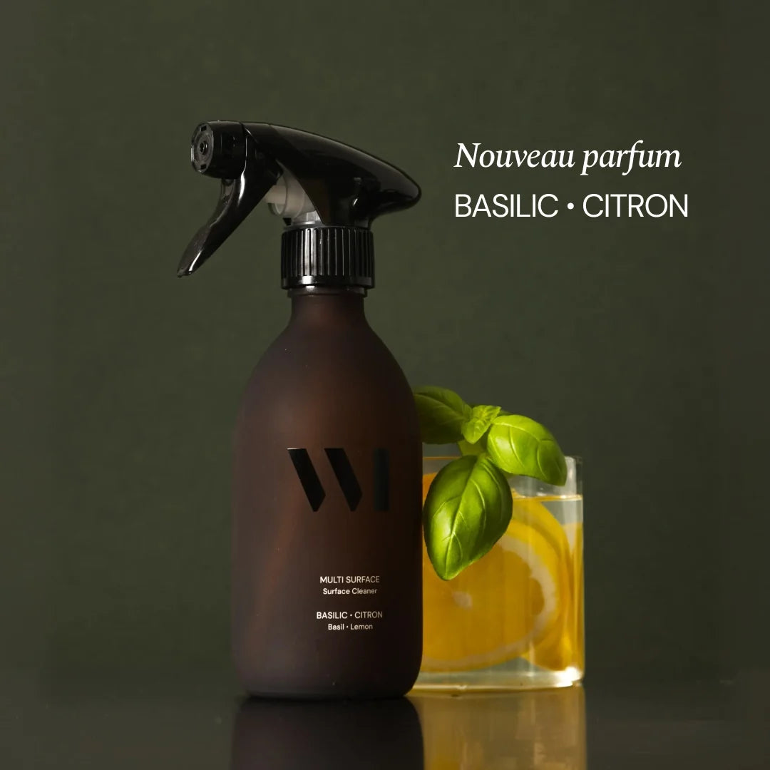 Pulvérisateur Multi-Surface 290 ml, Fleur d'Oranger / Basilic-Citron - What Matters