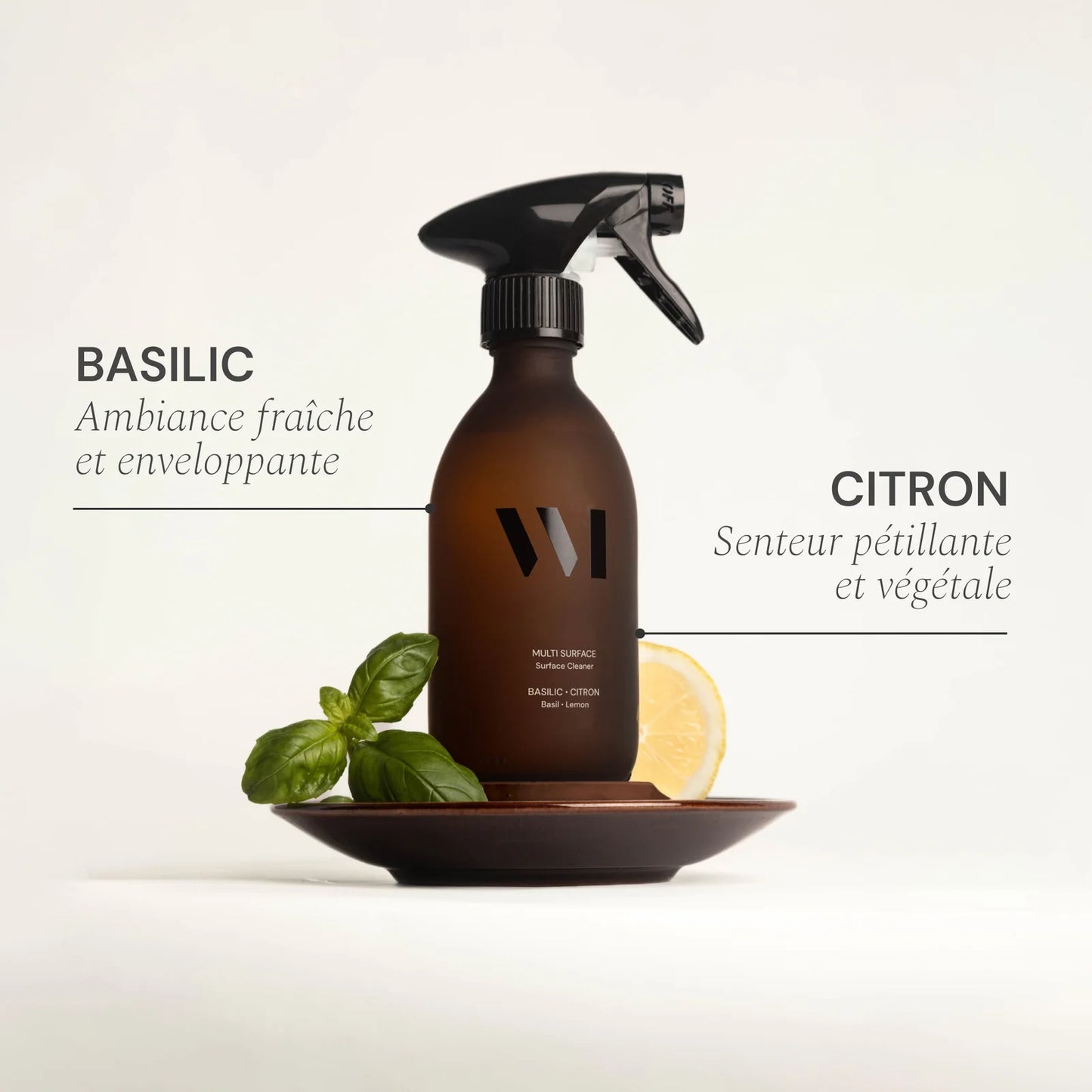Pulvérisateur Multi-Surface 290 ml, Fleur d'Oranger / Basilic-Citron - What Matters