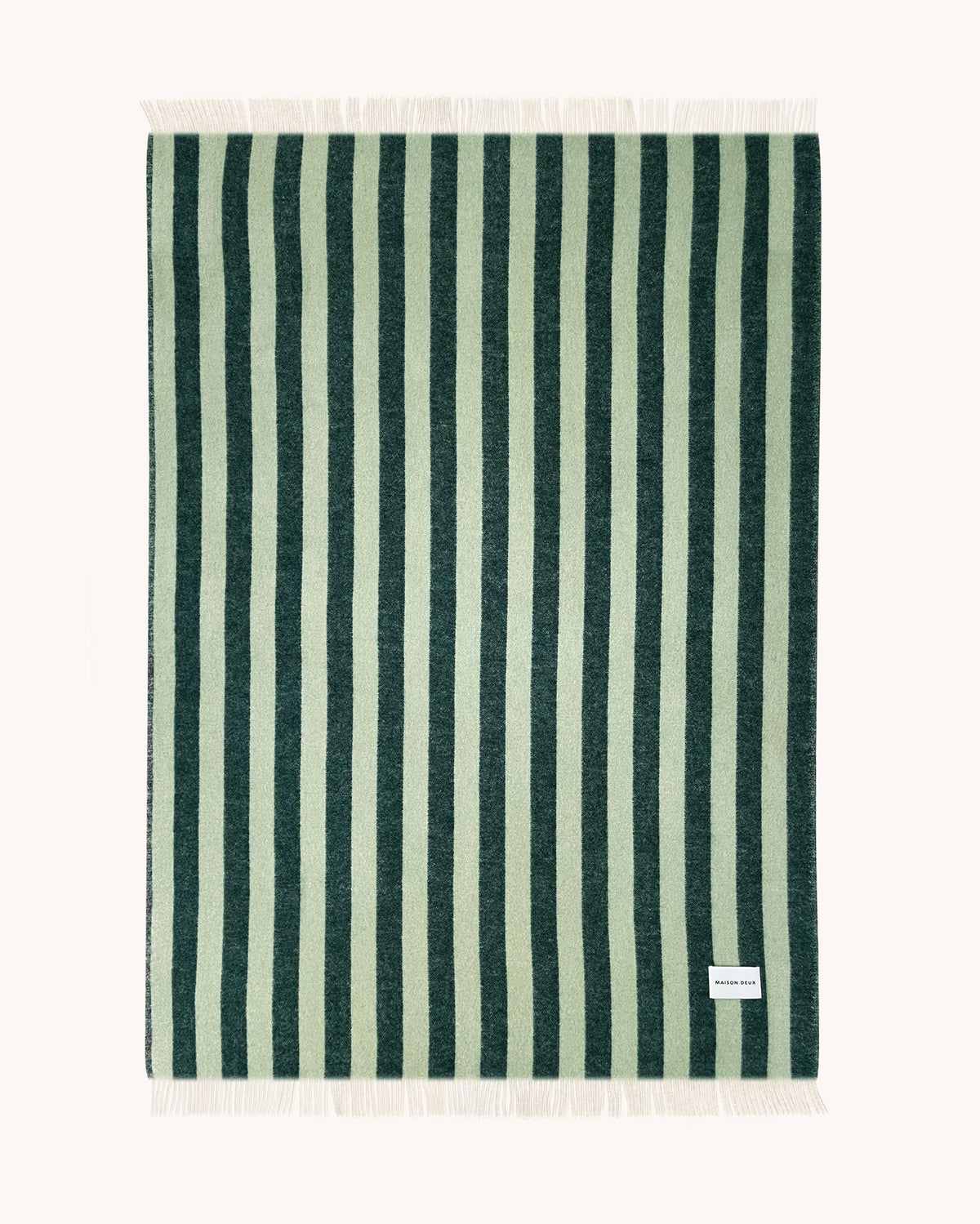 Plaid à Rayures Candy Wrap 100% Laine 130x200 cm - Maison Deux