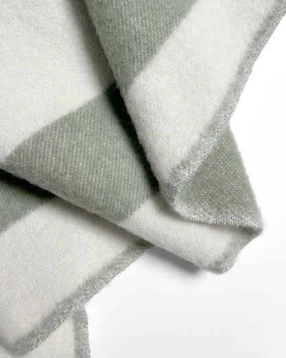Plaid à Rayures Larges 100% Laine 130x200 cm - Maison Deux