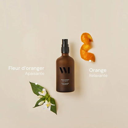 Spray d'Intérieur Parfumé 100ml, Fleur d'Oranger / Basilic-Citron - What Matters