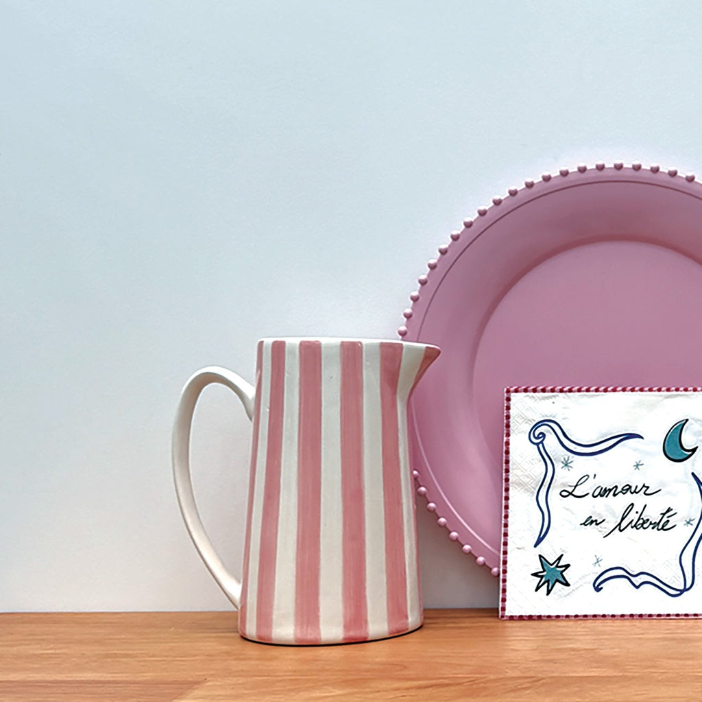 Pichet Rayures en Faïence 1L - Opjet