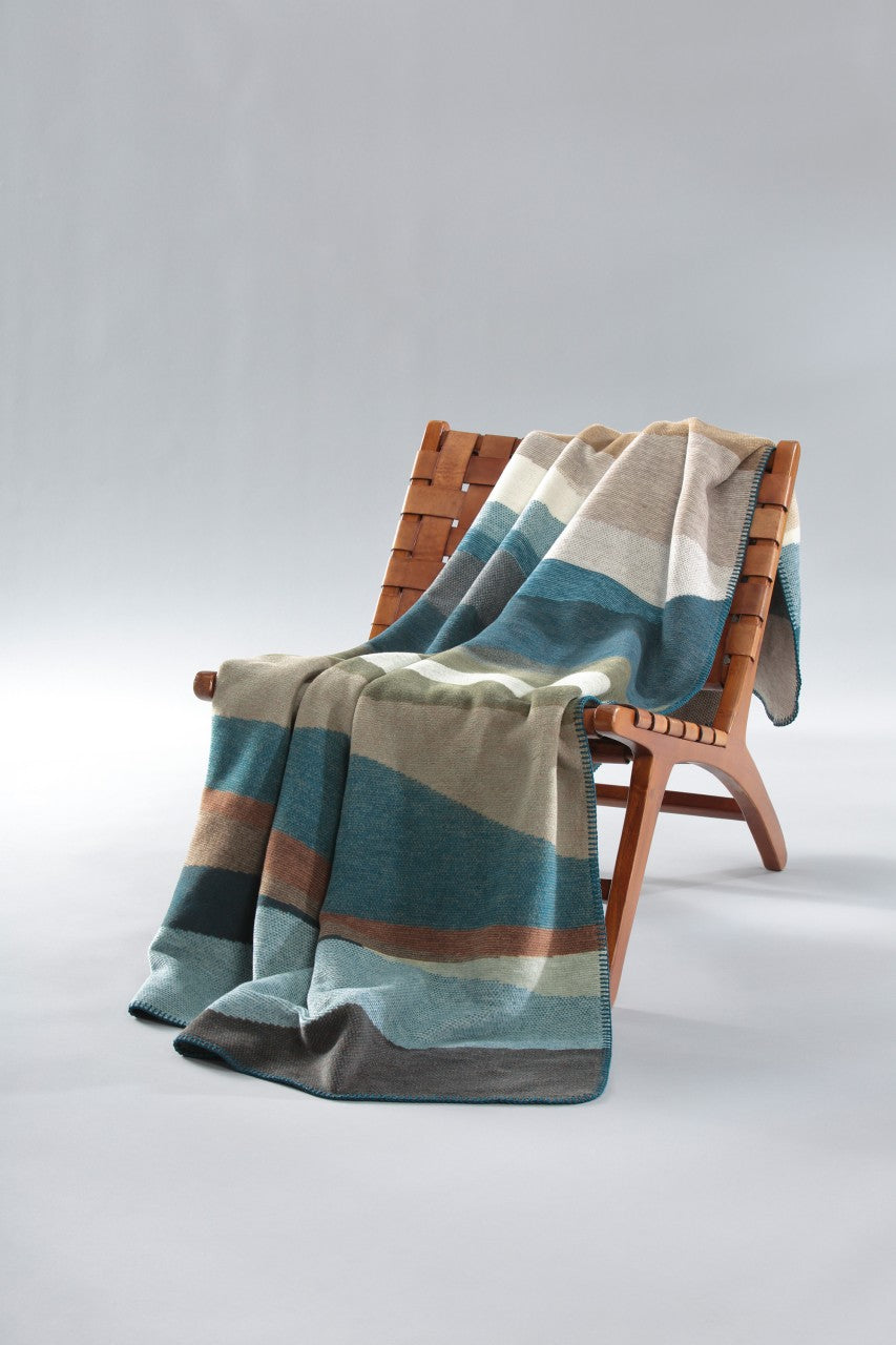 Plaid en Coton Iceland Horizon Chaud & Doux 150x200 cm - Biederlack