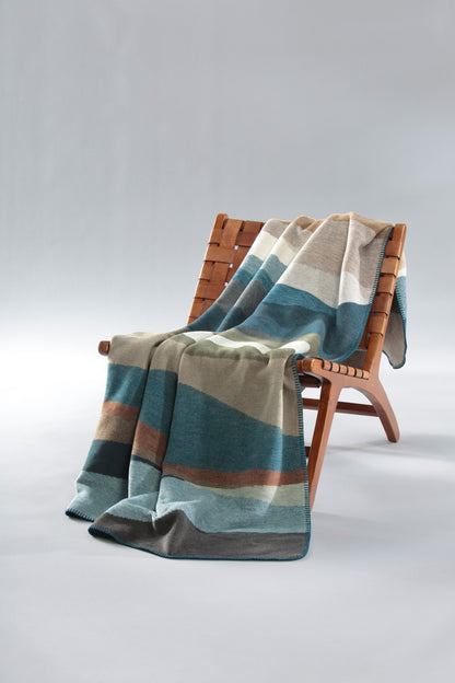 Plaid en Coton Iceland Horizon Chaud & Doux 150x200 cm - Biederlack