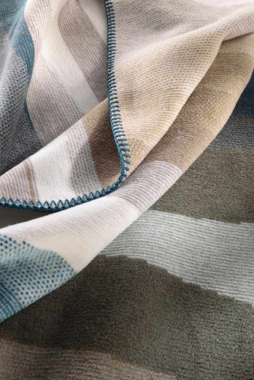 Plaid en Coton Iceland Horizon Chaud & Doux 150x200 cm - Biederlack