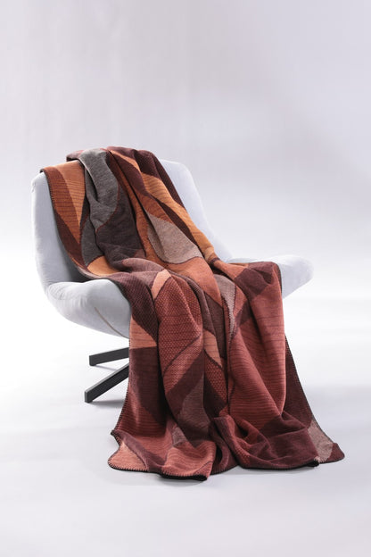 Plaid en Coton Doux Bordeaux 150x200 cm - Biederlack