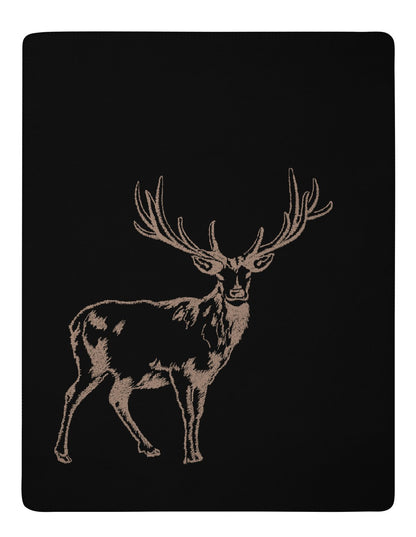 Plaid Chaud Bi-Face en Coton Cerf 150x200 cm - Biederlack