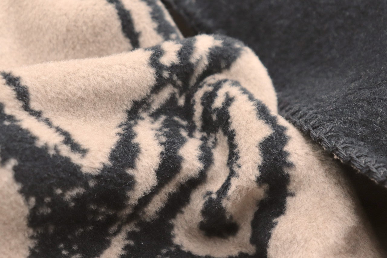 Plaid Chaud Bi-Face en Coton Cerf 150x200 cm - Biederlack