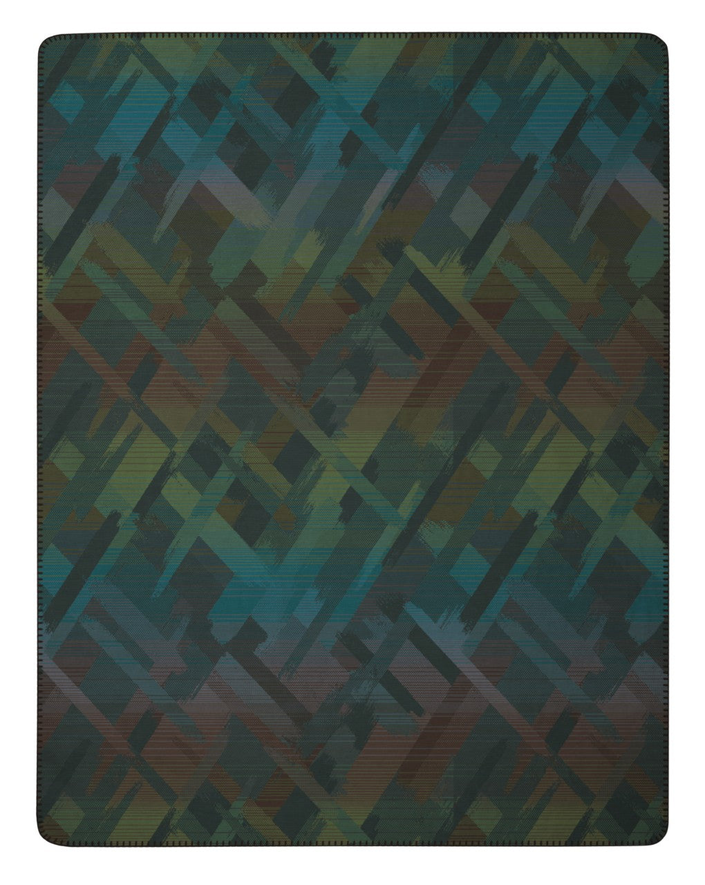 Plaid Chaud en Coton Glow Bleu 150x200 cm - Biederlack