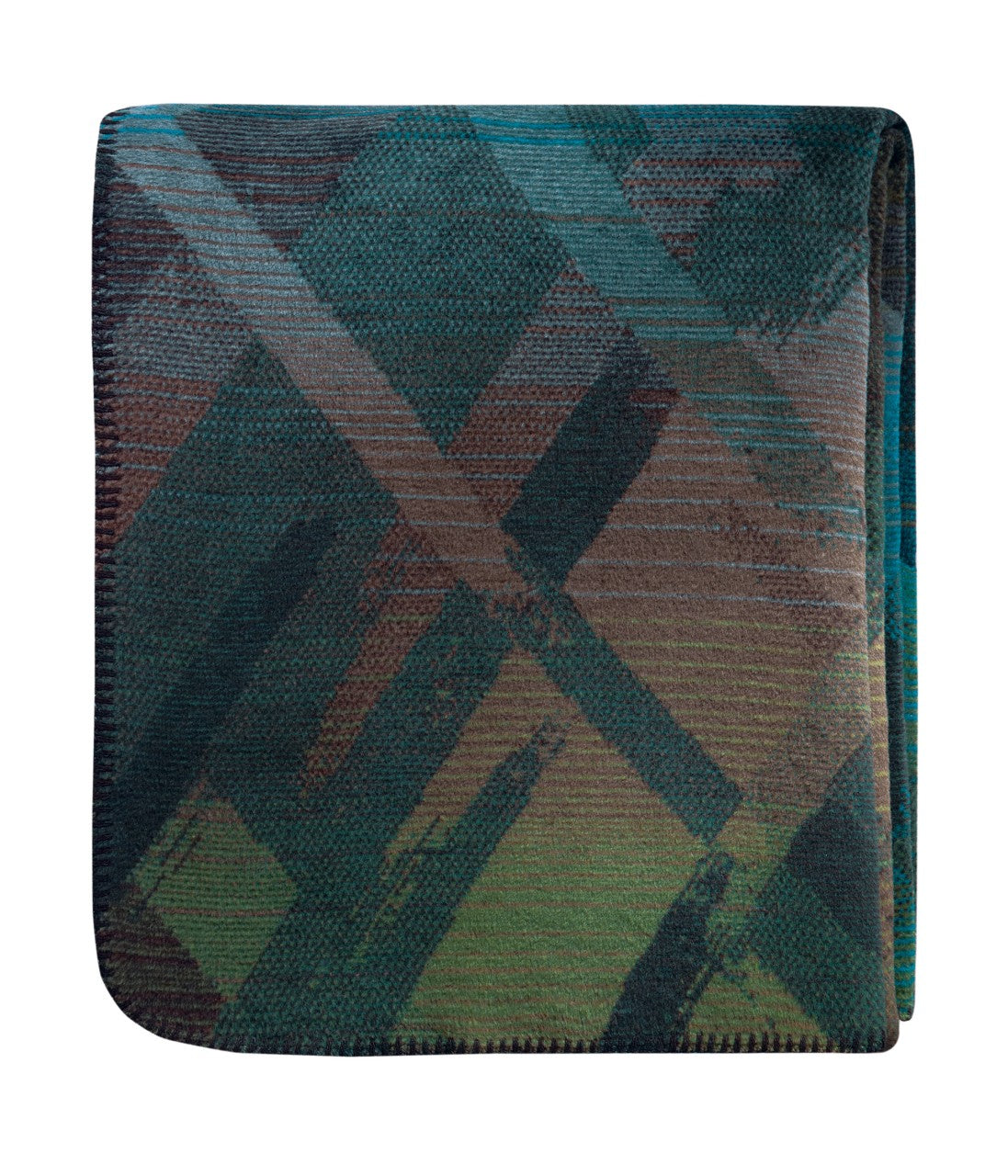 Plaid Chaud en Coton Glow Bleu 150x200 cm - Biederlack