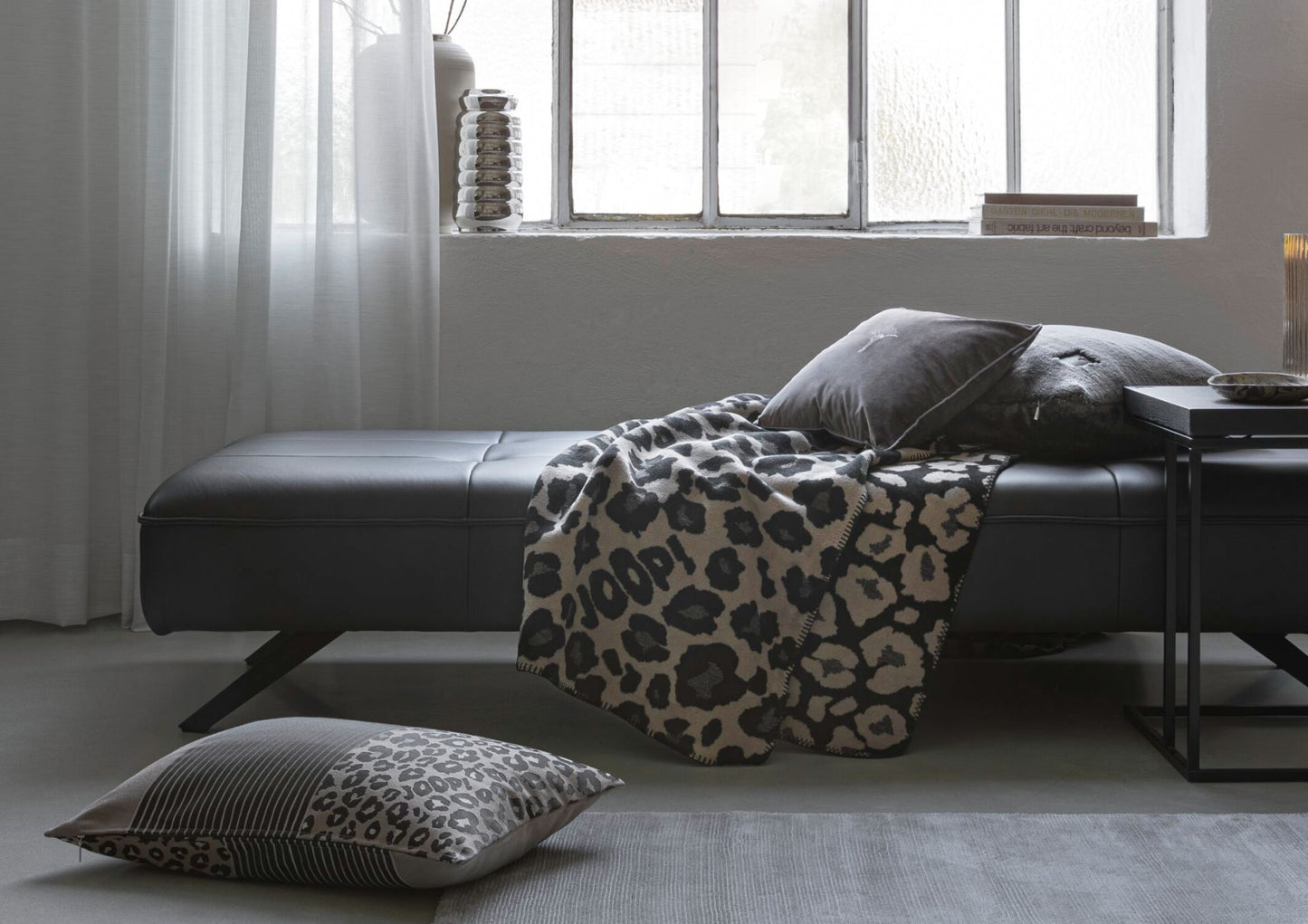 Plaid Chaud en Coton JOOP! Léopards 150x200 cm - Biederlack
