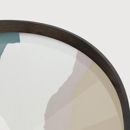 Plateau Rond en Verre Sérigraphié Sabi Wabi D.61 cm - Ethnicraft
