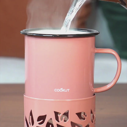 Mug Chauffant à la Bougie en Métal 500ml - Cookut