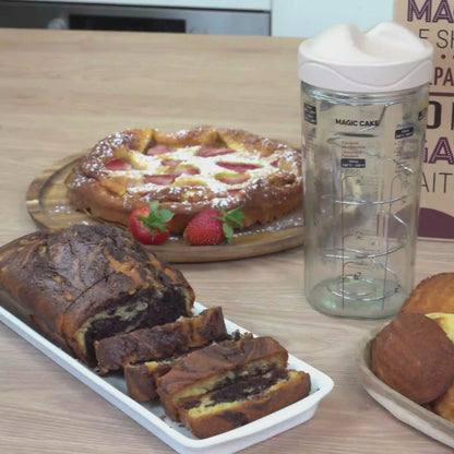 Coffret Magic Cake Shaker & 10 Recettes de Gâteaux Faciles - Cookut