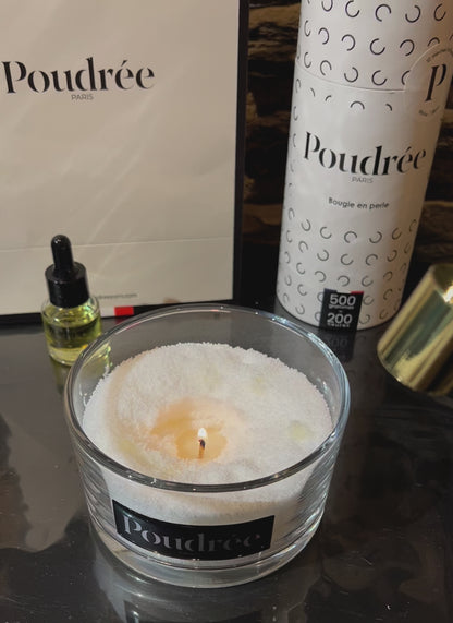 Coffret Sensation Bougie Parfumée en Perle - Poudrée Paris