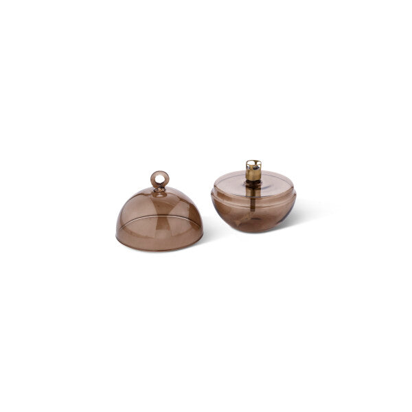 Lampe à Huile avec Couvercle en Verre Champagne - Peri Living