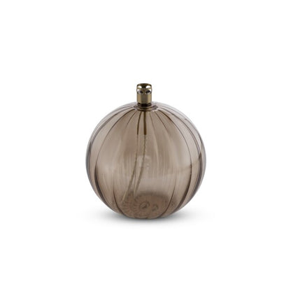 Lampe à Huile en Verre & Laiton Round Elegant Champagne - Peri Living