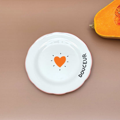 Set de 4 Assiettes à Dessert Amour Coeur D.19 cm - Opjet