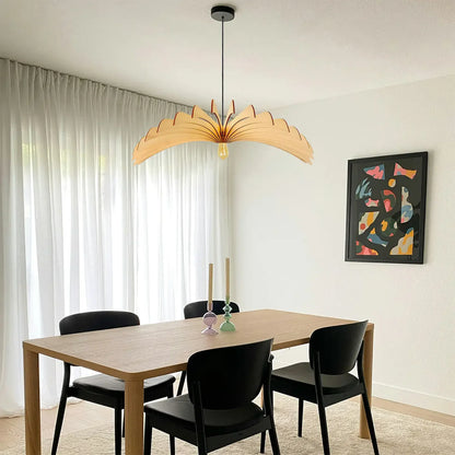 Suspension Aigle en Bois avec Ampoule Câble Ajustable - Atelier Loupiote