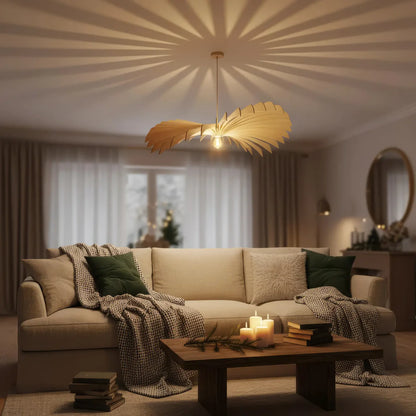 Suspension Aigle en Bois avec Ampoule Câble Ajustable - Atelier Loupiote