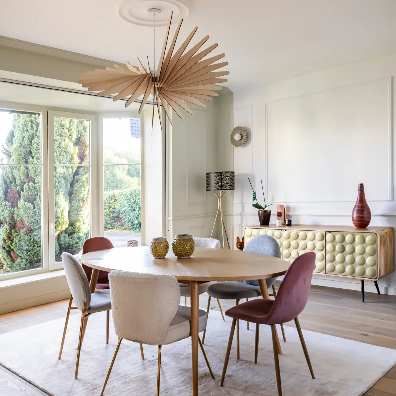 Suspension Albatros D.80cm Ajustable Ampoule avec Fournie - Atelier Loupiote