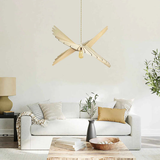 Suspension Albatros D.80cm Ajustable Ampoule avec Fournie - Atelier Loupiote