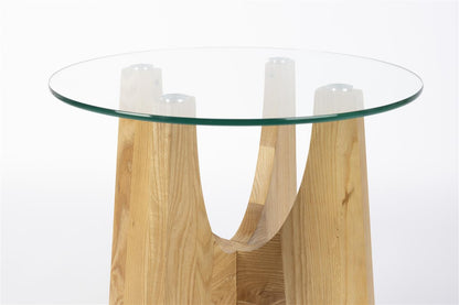 Table d'Appoint en Chêne et Verre Kobe - Zuiver
