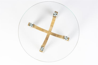 Table d'Appoint en Chêne et Verre Kobe - Zuiver