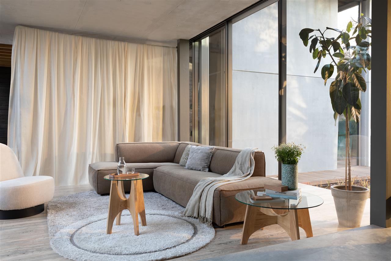 Table d'Appoint en Chêne et Verre Kobe - Zuiver