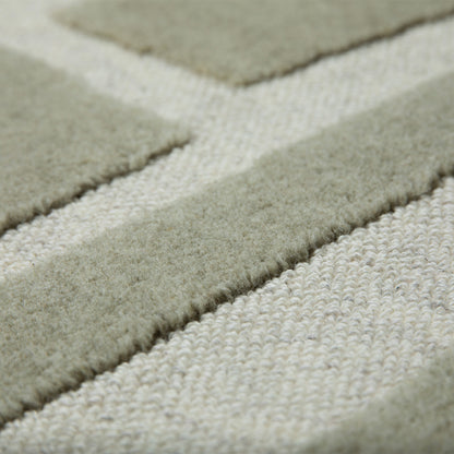 Tapis Vareze Sauge 100% Laine 160x230 cm - Idaho Éditions