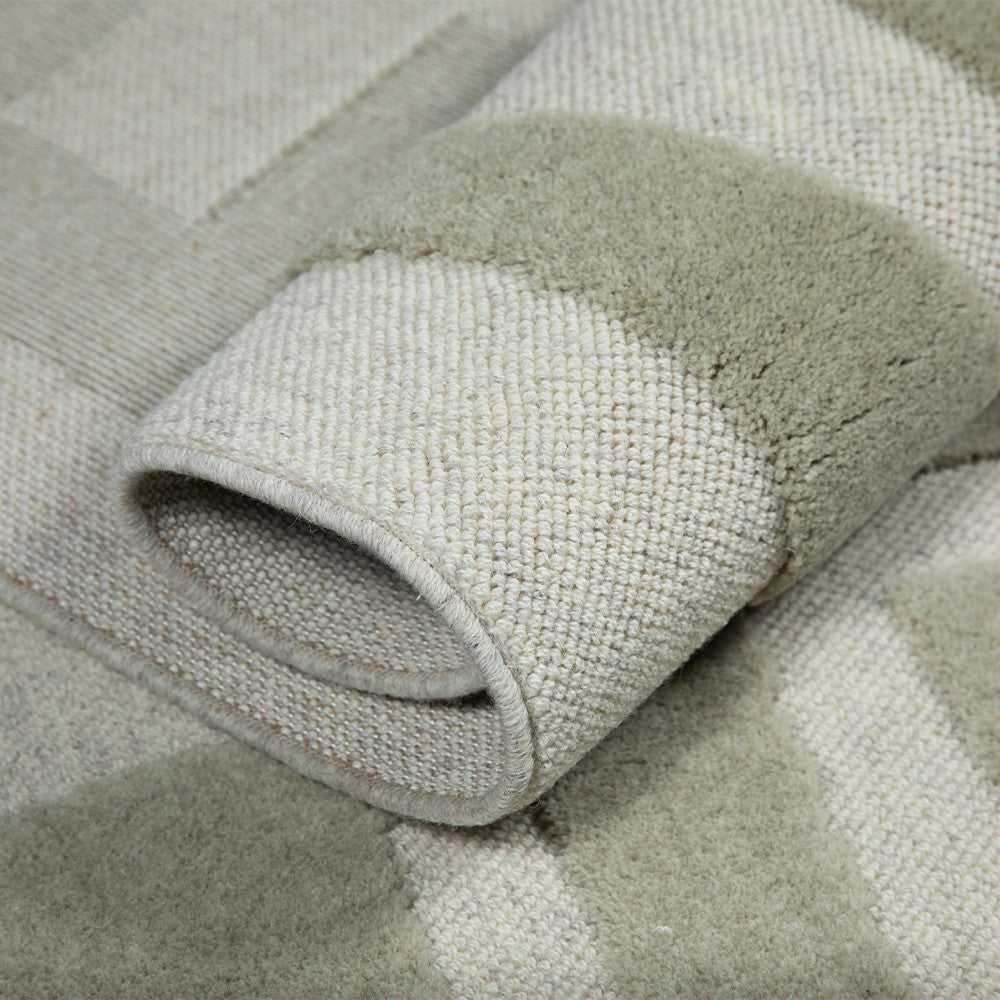 Tapis Vareze Sauge 100% Laine 160x230 cm - Idaho Éditions