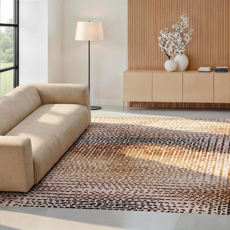 Tapis Laby Marron 160 x 230 cm / 200x290 cm - Idaho Éditions