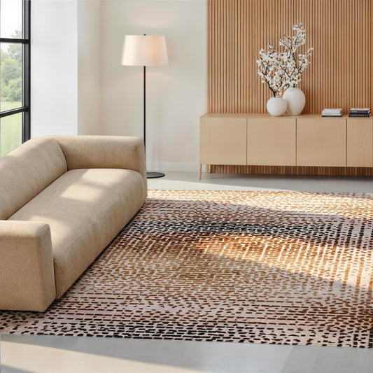 Tapis Laby Marron 160 x 230 cm - Idaho Éditions