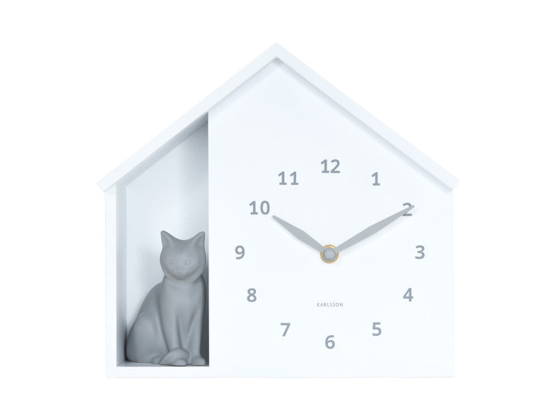 Horloge Murale Chat Assis - Present Time