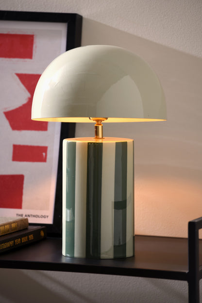 Lampe de Table Rayado en Métal Style Rétro - Present Time