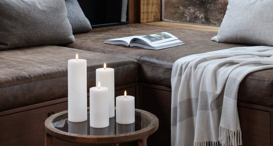 Bougie LED Pillier Blanche - Uyunï