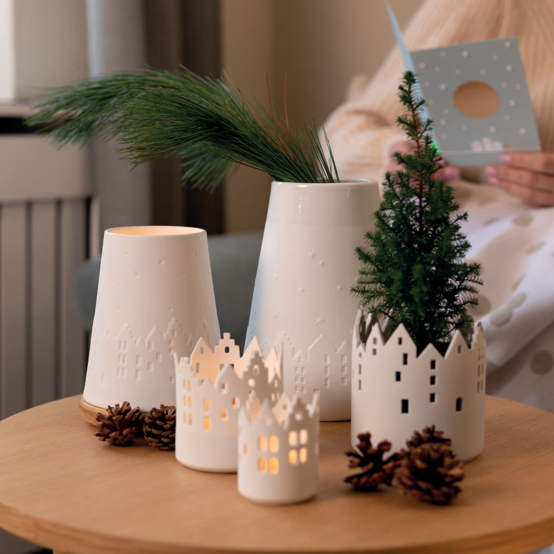 Vase en Porcelaine Ville d'Hiver - Räder