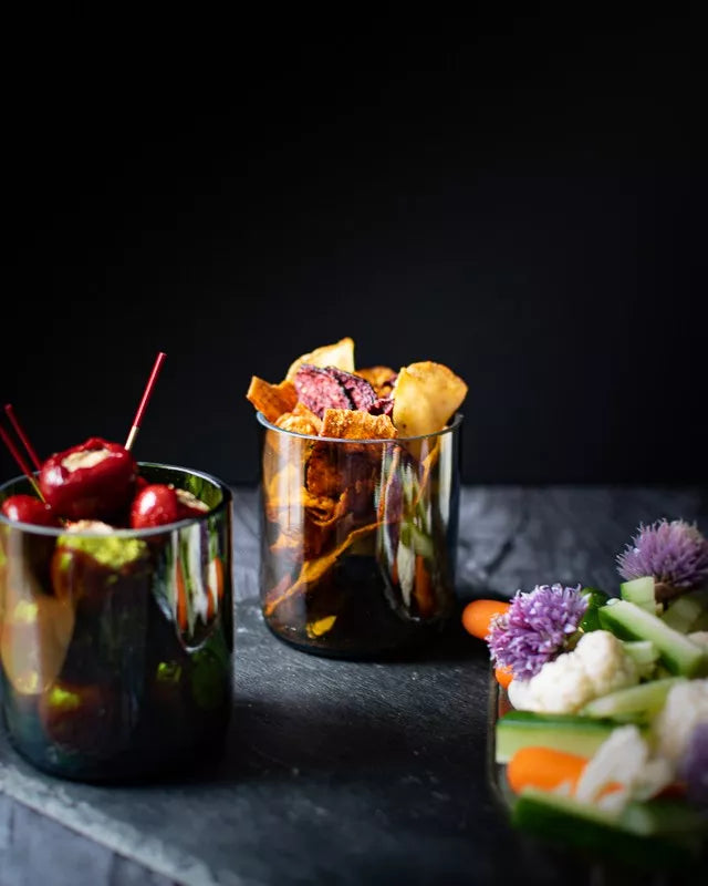 Set de 4 Verres à Boire en Verre de Bouteille Upcyclée 20 cl - Plates & Culotées