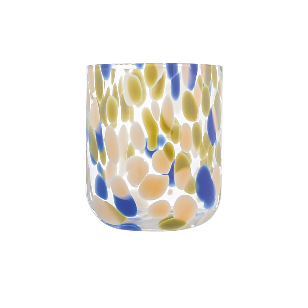 Set de 6 Verres Moucheté Doré, Noir, Bleu, Kaki ou Marron- Opjet